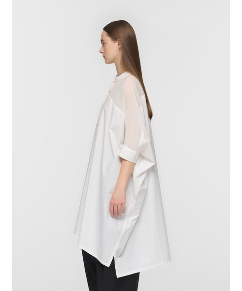 ワンピース mizuiro ind シアーショルダーワンピースの画像