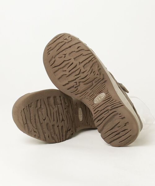 「KEEN」 フラットサンダル 24.5cm グリーン レディース_画像3