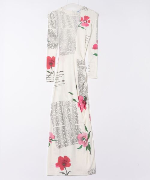 「Desigual」 長袖ワンピース X-LARGE ホワイト レディース_画像5