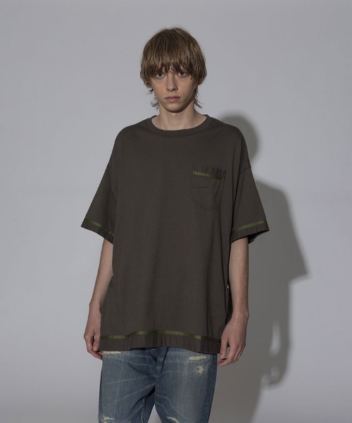 tシャツ 「FACETASM」CURVY SLIT BIG TEE / 4カラー 「MYK-TEE-01」 メンズの画像