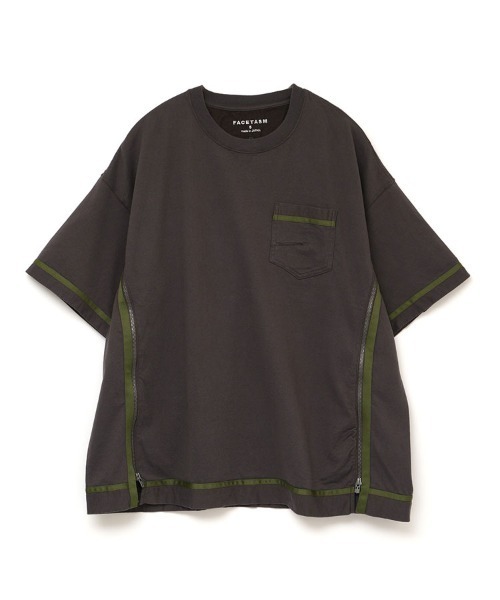 tシャツ 「FACETASM」CURVY SLIT BIG TEE / 4カラー 「MYK-TEE-01」 メンズの画像