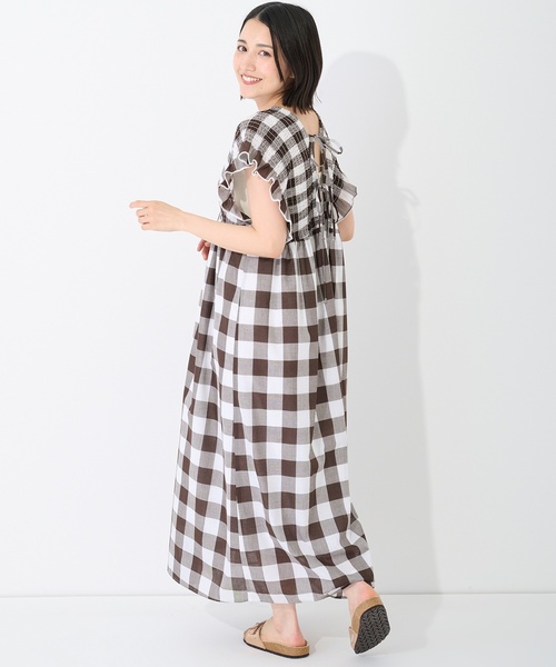 petit main LIEN シャツワンピース 「親子リンク」ブロックチェック