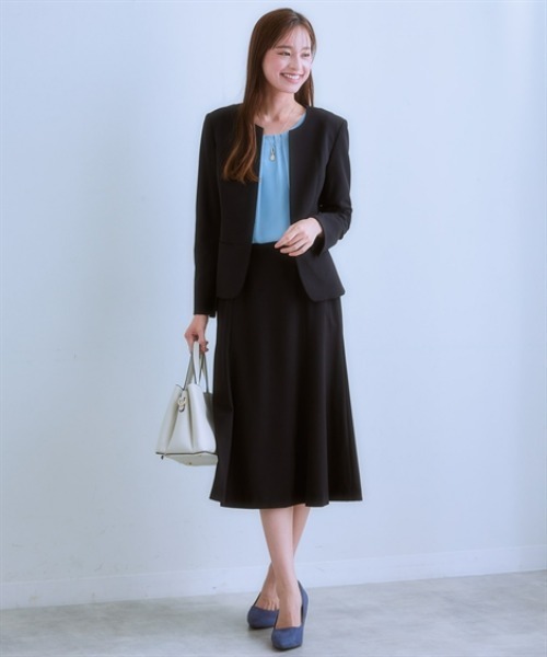レディーススカート 7days Life Styling スカートスーツ LL ブラック レディース