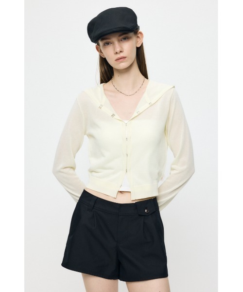 MOUSSY（マウジー） カーディガン SHEER HOOKED カーディガン