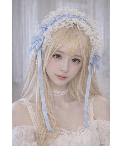 CERCA 「Bls」「ZA」「Bling Leads」編み上げレース ヘッドドレス