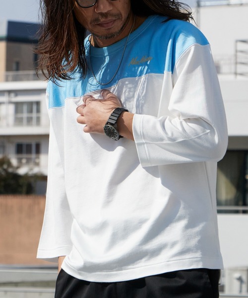 「WP WESTPOINT」 7分袖Tシャツ S ホワイト系その他 メンズ_画像3