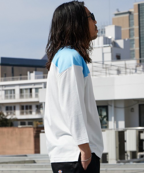 「WP WESTPOINT」 7分袖Tシャツ S ホワイト系その他 メンズ_画像6