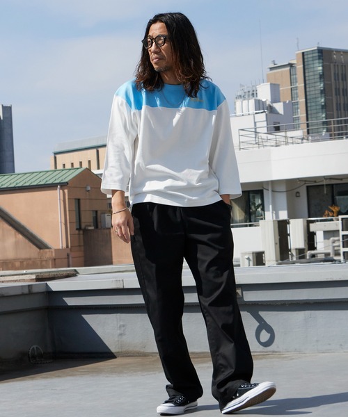 「WP WESTPOINT」 7分袖Tシャツ S ホワイト系その他 メンズ_画像8