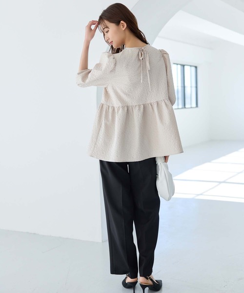「fifth」 半袖ブラウス M ベージュ レディース_画像4