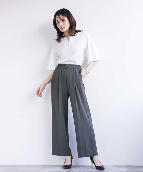 「Emilyan」 パンツ M サックスブルー レディース_画像2