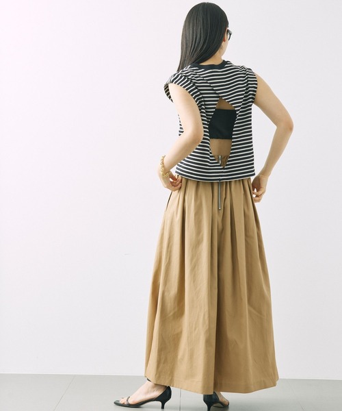 「BABYLONE」 スカート 34inch ベージュ レディース_画像8