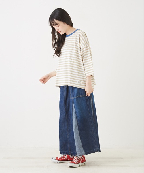 「CUBE SUGAR」 7分袖カットソー M ブルー レディース_画像8