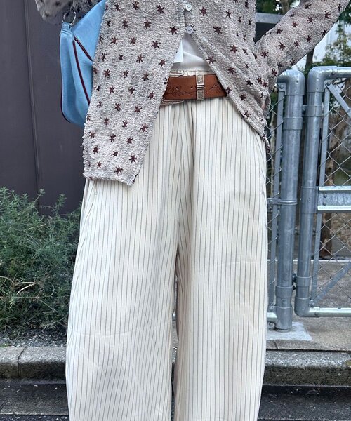 「CIAOPANIC」 スラックス LARGE ネイビー レディース_画像2