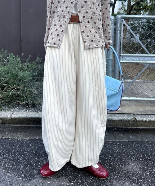「CIAOPANIC」 スラックス LARGE ネイビー レディース_画像4