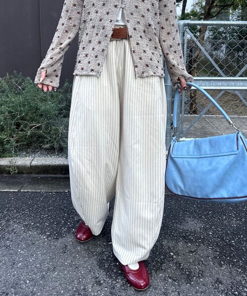 「CIAOPANIC」 スラックス LARGE ネイビー レディース_画像5