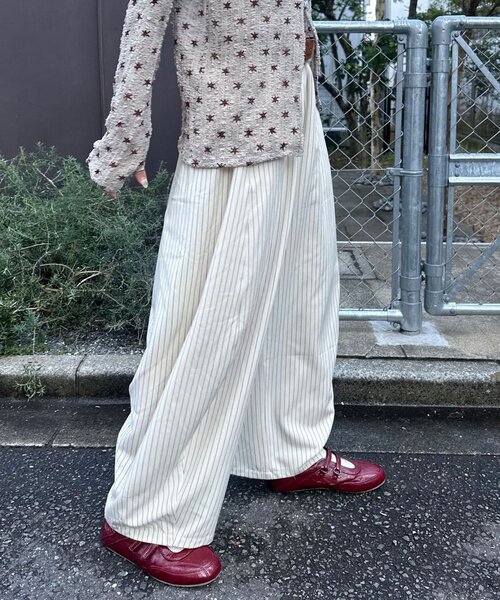 「CIAOPANIC」 スラックス LARGE ネイビー レディース_画像6