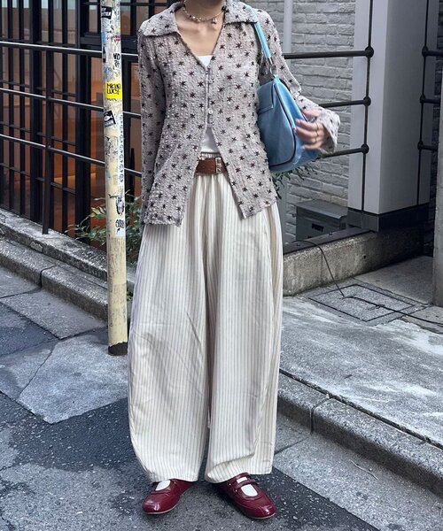 「CIAOPANIC」 スラックス LARGE ネイビー レディース_画像8