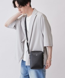 ショルダーバッグ バッグ スプリットレザー スクエアショルダーバッグ  