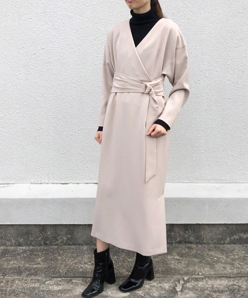 ワンピース ウールライクカシュクールワンピース Zozotown Yahoo 店 通販 Yahoo ショッピング