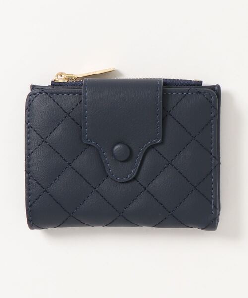 【シンプル上品♡】キルティング ミニ財布 すぐ届く 大人気 STYLEBLOCK 財布 キルティング二つ折りミニ財布 レディース