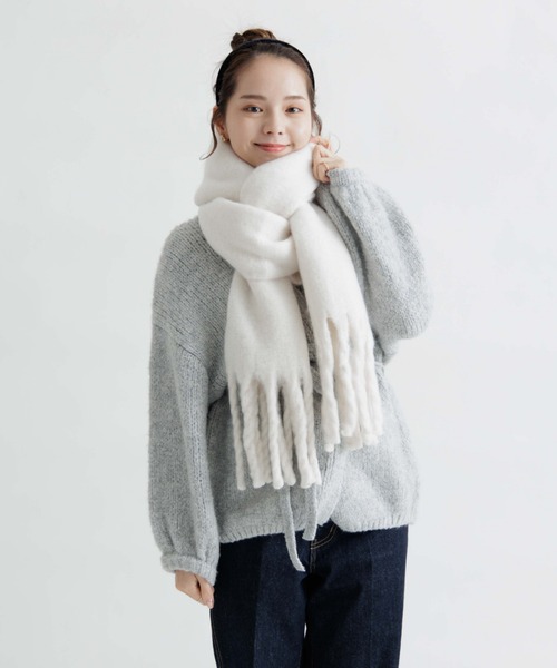 flower マフラー ストール バウンスマフラー レディース : ZOZOTOWN