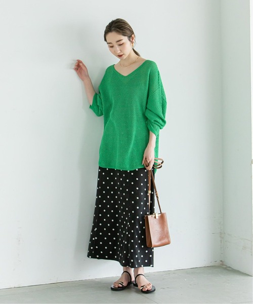 【美品】NOBLE ドット柄 フレアスカート size38 NOBLE スカート 《追加》ドットプリントフレアースカート 2