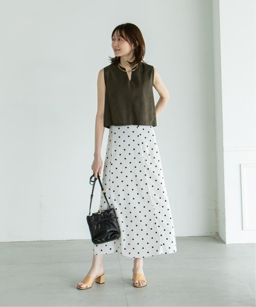 【美品】NOBLE ドット柄 フレアスカート size38 NOBLE スカート 《追加》ドットプリントフレアースカート 2