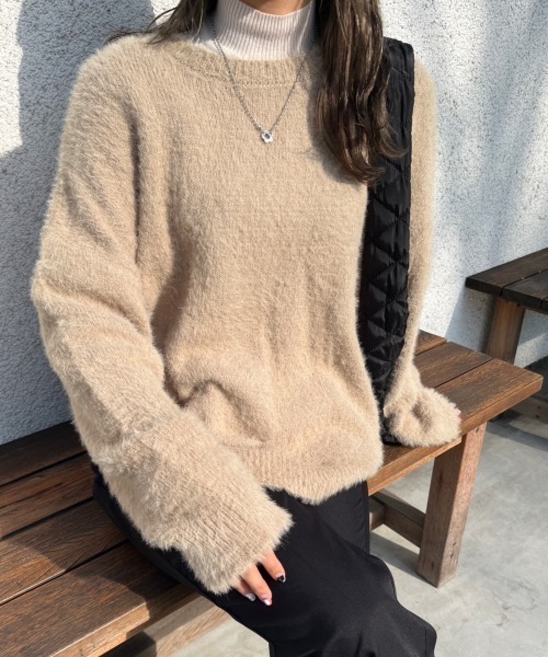 lovis ベージュニットF