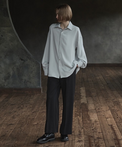 CIASENSE シャツ Loose silhouette Regular collar shirt /setup