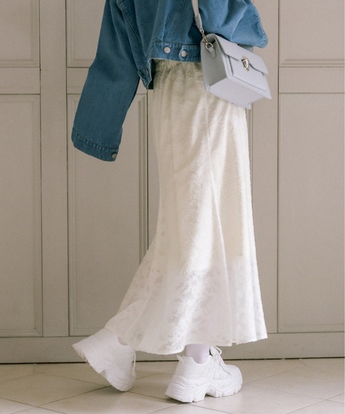 OLIVE des スカート フロントZIPフレアスカート : ZOZOTOWN