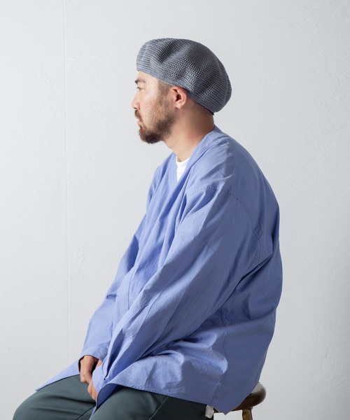 RACAL（ラカル） 帽子 ベレー帽 Gima Cotton Knit Beret / ギマ