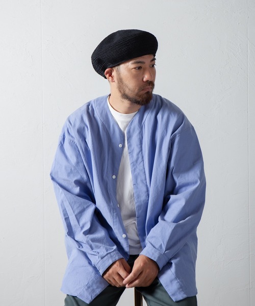 RACAL（ラカル） 帽子 ベレー帽 Gima Cotton Knit Beret / ギマ