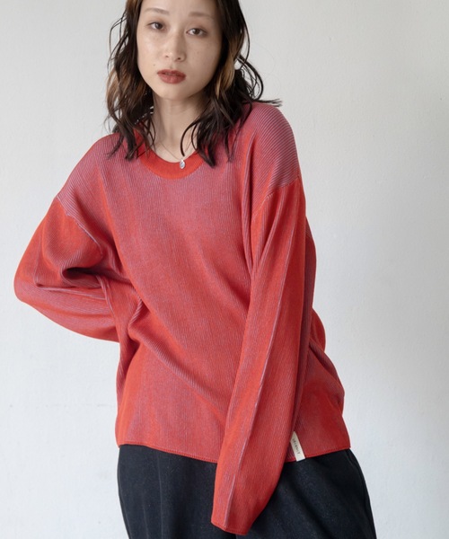 tシャツ プレーティング配色リブトップス/ユニセックス/新色追加 レディース メンズ | ブランド登録なし | 10