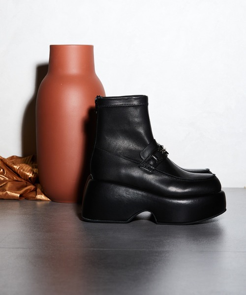 【未使用美品】NODALETO 本革 厚底 サイドジップ ロングブーツ 40 未使用美品】NODALETO 本革 厚底 サイドジップ ロングブーツ 40 Amazon