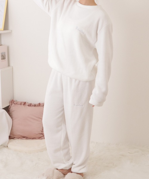 パジャマ、ルームウェア AMELY by La-gemme］パジャマ ルームウェア もこもこ 腹巻