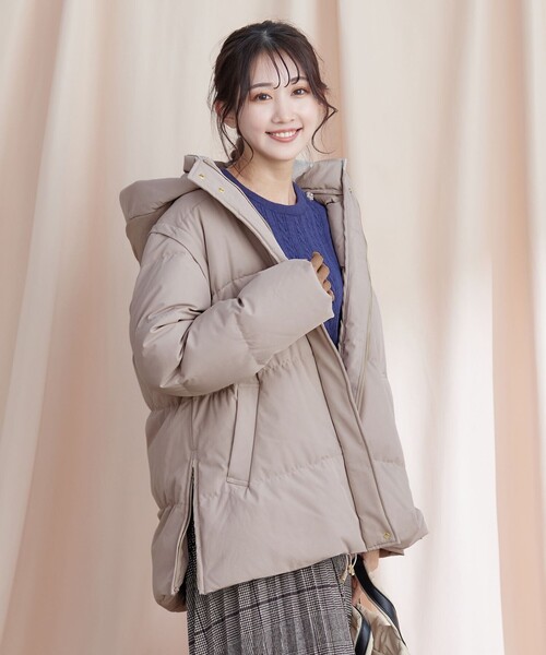 安田美沙子さん着用のショートダウン Tiaclasse ダウンコート ダウンジャケット 「安田美沙子さん着用・4way