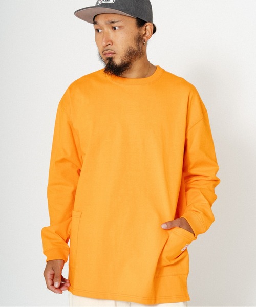 BIG MIKE tシャツ ビックマイク 10oz ダブルポケット ロングTシャツ