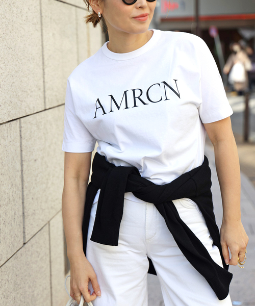新品 【AMERICANA/アメリカーナ】AMRCN Tシャツ AMERICANA tシャツ 「AMERICANA/アメリカーナ」AMRCN Tシャツ