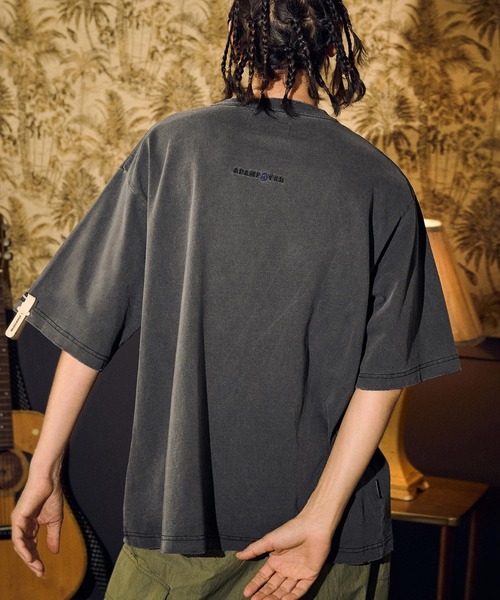tシャツ 「ADAMPATEK/アダムパテック」tie-dye embroidery short sleeve / 刺繍入り タイダイオーバーサイズT ADAM PATEK(アダムパテック)】tie-dye embroidery short sleeve
