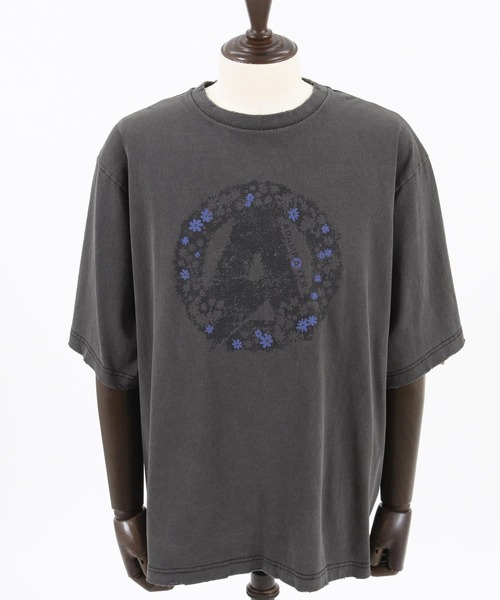 ブラウス シャツ 「ADAMPATEK/アダムパテック」butterfly embroidery short sleeve shirt 蝶刺繍柄シャツ ADAMPATEK/アダムパテック】butterfly embroidery short