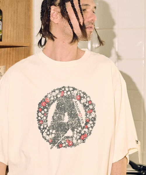 ADAM PATEK tシャツ ADAMPATEK/flower anarchy short sleeve
