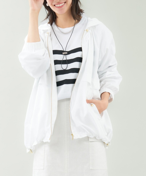 abahouse mavie ブルゾン アウター 撥水ギャザーマウンテン