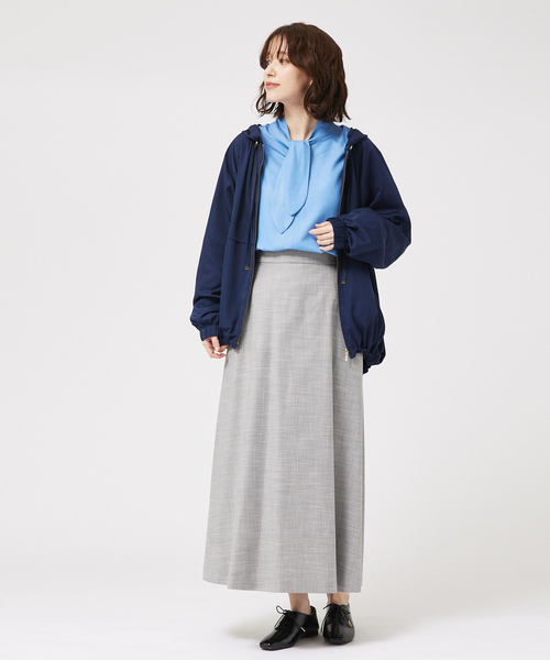 abahouse mavie ブルゾン アウター 撥水ギャザーマウンテン