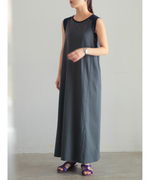 【美品】ノンブルアンペール　two-tone flower フレンチワンピース 美品】ノンブルアンペール two-tone flower フレンチワンピース