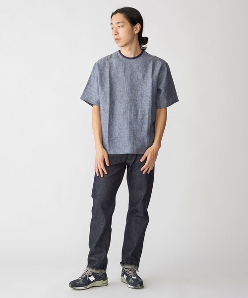 SHIPS: Herdmans リネン 2WAY プルオーバー Tシャツ SHIPS tシャツ SHIPS: Herdmans リネン 2WAY プルオーバー T