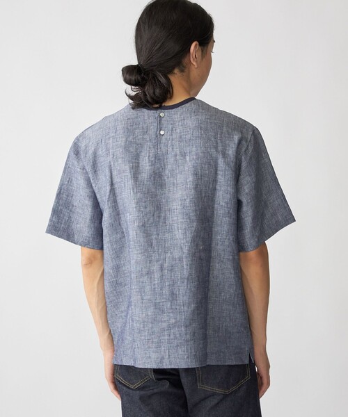 T☆即日発送☆リネンワイド2wayプルオーバー SHIPS（シップス） tシャツ SHIPS: Herdmans リネン 2WAY プルオーバー