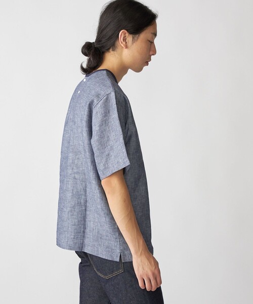 SHIPS: Herdmans リネン 2WAY プルオーバー Tシャツ SHIPS tシャツ SHIPS: Herdmans リネン 2WAY プルオーバー T