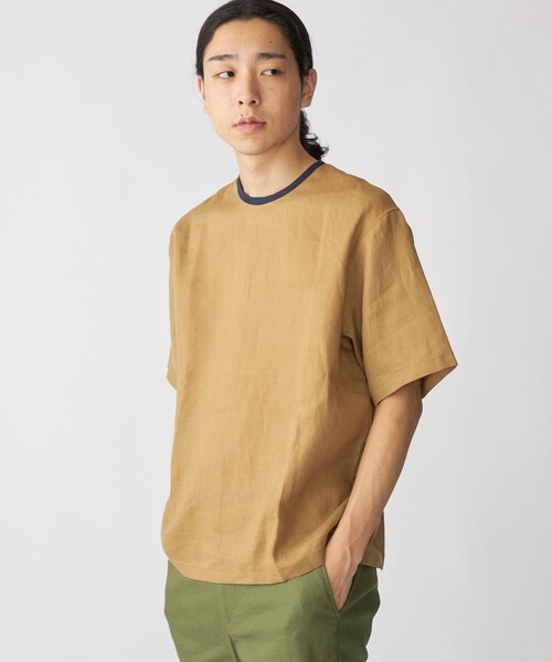 美品です‼️リネンプルオーバー SHIPS（シップス） tシャツ SHIPS: Herdmans リネン 2WAY プルオーバー