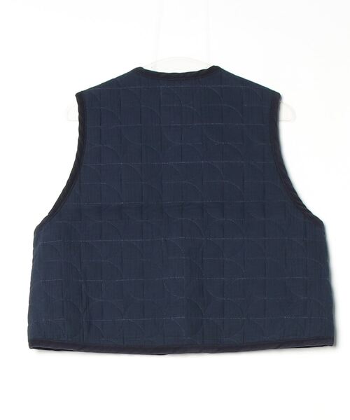 LAVENHAM NAVY ベスト 38 YLÈVE × LAVENHAM / ZIPPED GILET / D.NAVY | YLÈVE(MEN)(イレーブ