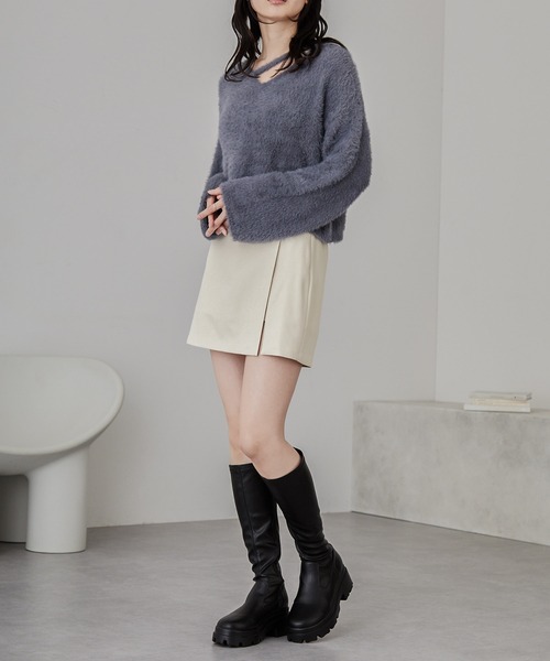 インディヴィ　スカート　ゆったりサイズ15号　新品未使用 INDIVI L (Women/大きいサイズ) / インディヴィL TOP
